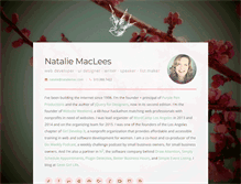 Tablet Screenshot of nataliemac.com